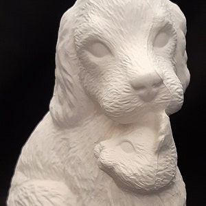 Dog and Cat Unpainted Ceramic Bisque