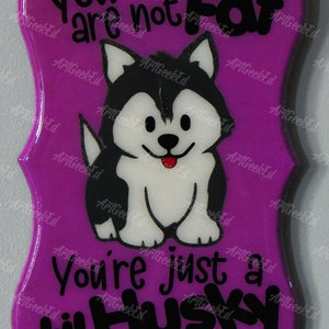 Just a Lil Husky | Original concept art | Unique, handcrafted wall art