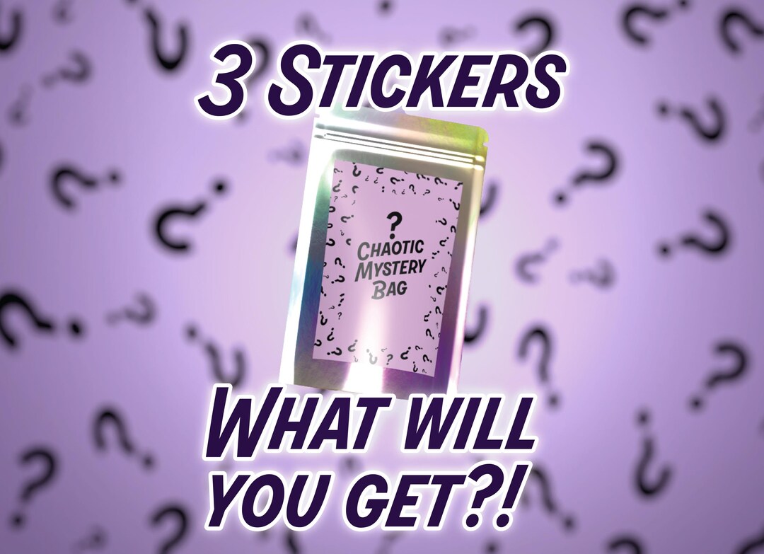 Mystery Sticker Pack: Funny Vinyl Decals - ADHD, Bookish, Mental Health ...