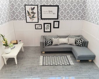 dolls house corner sofa
