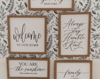 DOLLHOUSE Family Quote Prints 1:12th Scale | Suitable for 6"/15cm Figures | Handmade