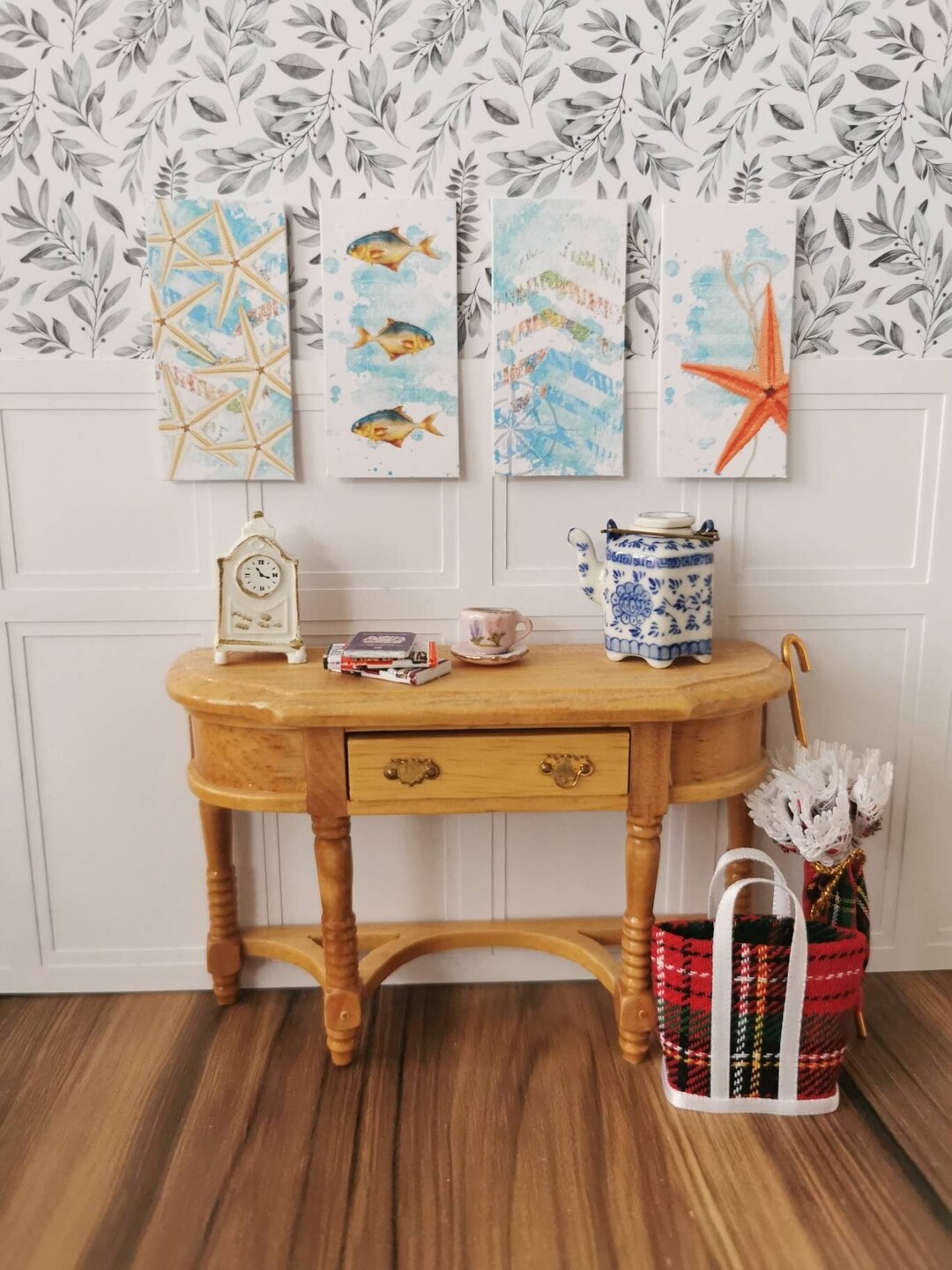 DOLLHOUSE Beach Theme Prints 1:12th Scale Set of 4 Does - Etsy