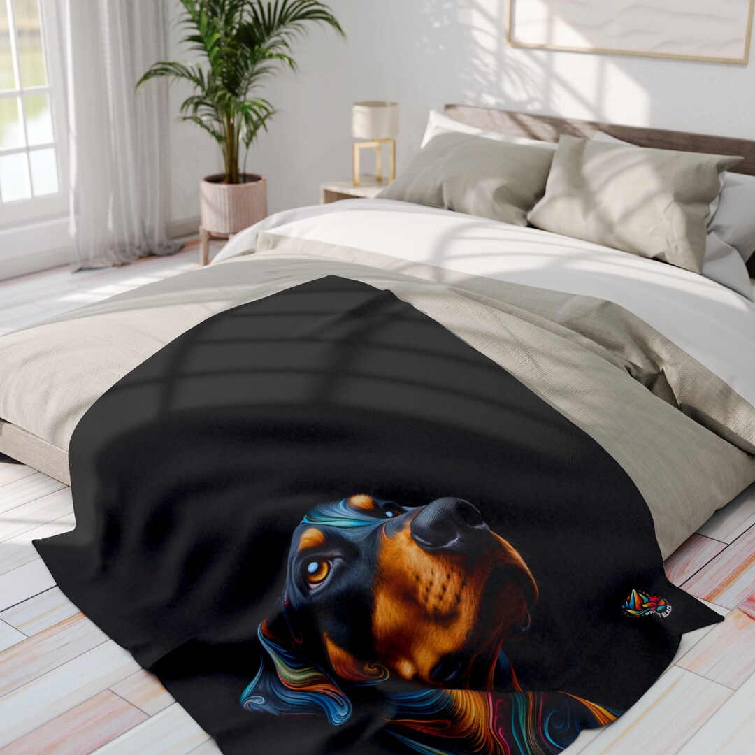 Doberman Prowess Quilted Blanket NCU0PT283