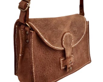 Handmade Leather Crossbody Bag | Italian Full-Grain, Everyday Tote