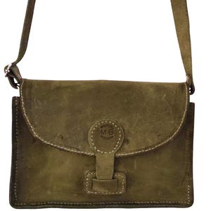 Echt Leder Tasche - Handgemacht - Minimalistisches Leder - Pflanzlich gegerbtes Leder - Vollnarbenleder - Tote Bag - Crossbody - Damen - Top Griff