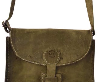 Handmade Full-Grain Leather Crossbody Bag | Italian Cowhide