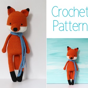 English CROCHET PATTERN for Frank(ie) the Fox