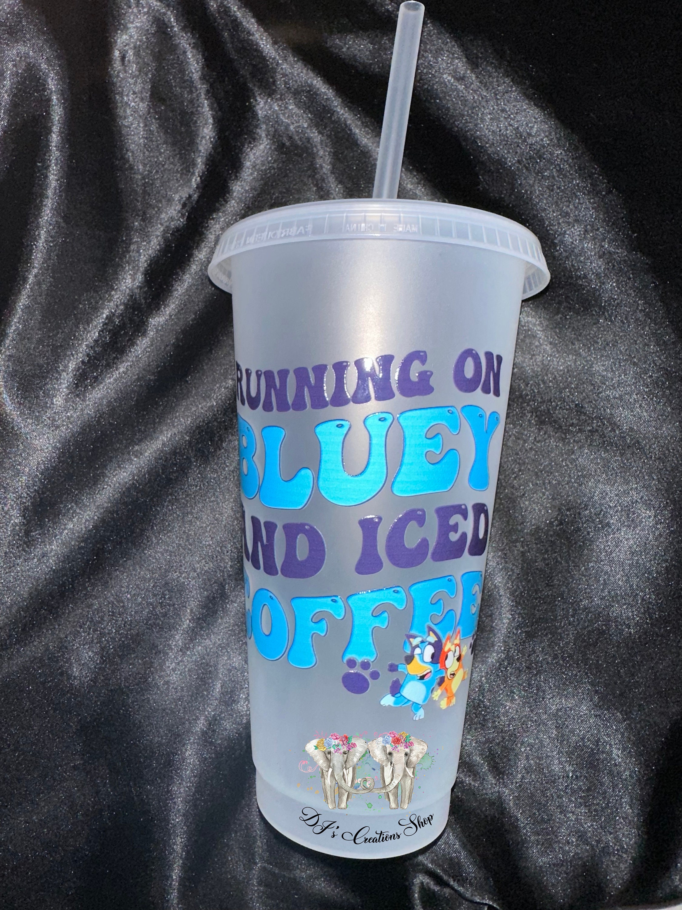 Running On Bluey And Iced Coffee Mugs