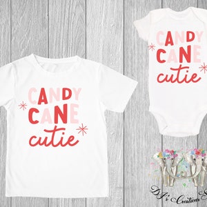 Candy Cane Cutie Weihnachts T-Shirt oder Bodysuit