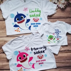 Baby Shark Family Shirts | Onesie | Toddler Shirts | Baby Shark Birthday | Birthday Boy | Birthday Girl
