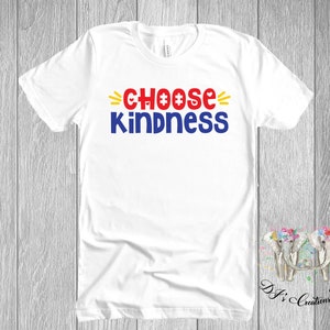 Choose Kindness Unisex T-shirt | Choose Kindness Adult T-shirt | Autism Awareness | Autism Awareness White T-Shirt