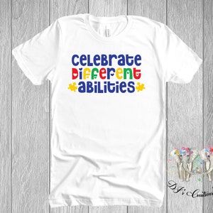 T-shirt med autismmedvetenhet, unisex bomullströja