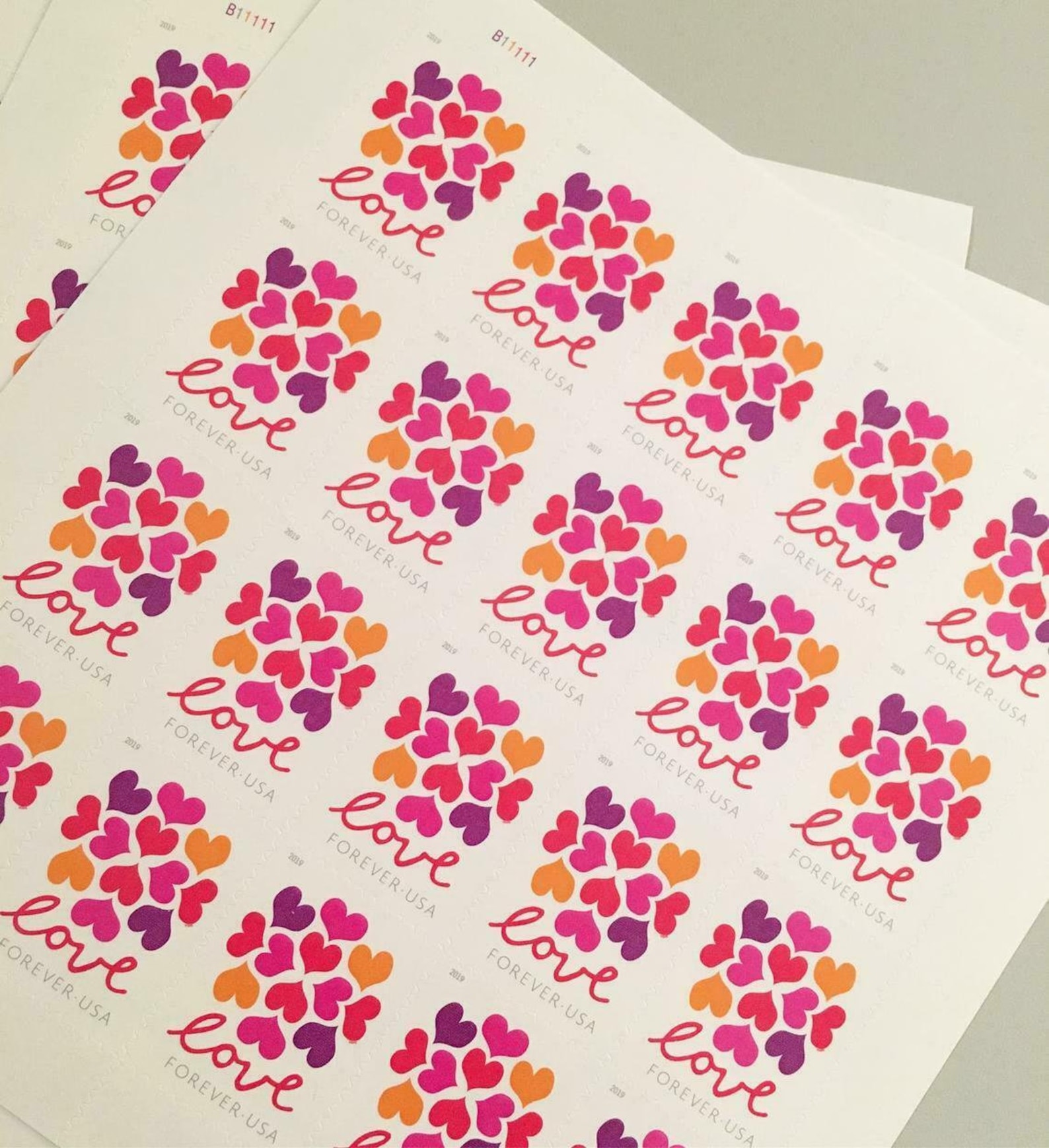 Forever StampsLove100 5 Sheets of 20Free Shipping Etsy