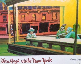 Vincent Van Gogh Visite New York, vintage Art book by Greg Constantine
