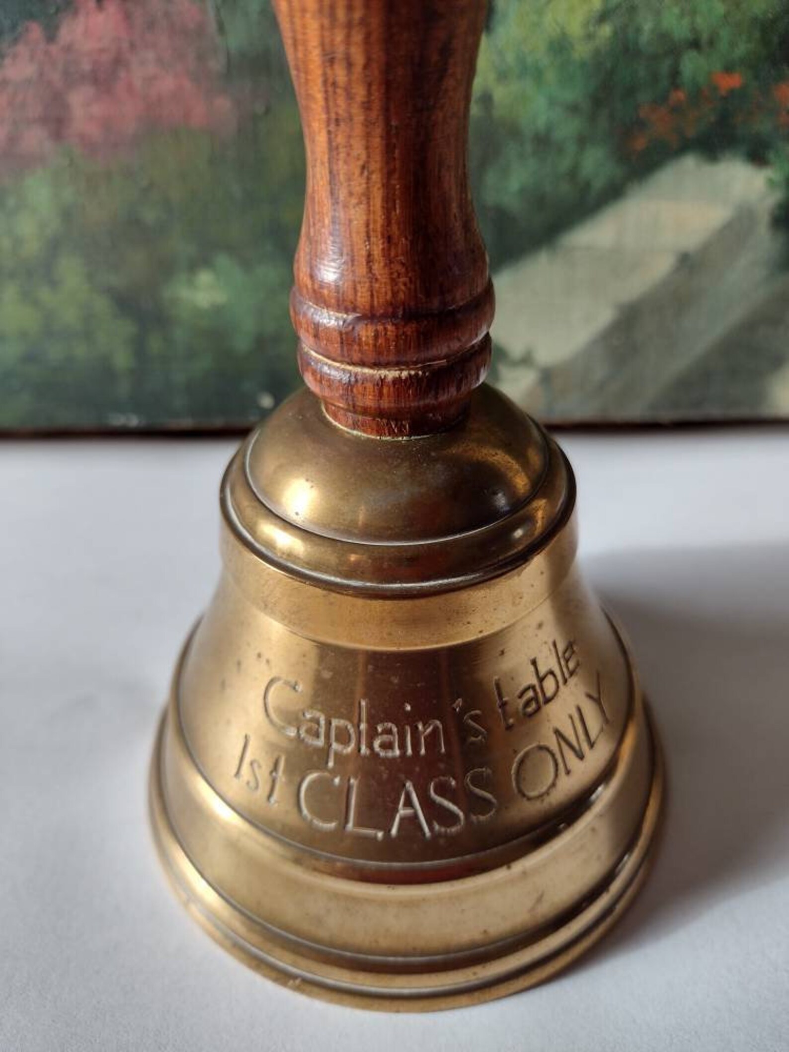 Vintage Captain's Table Bell 1st Class Only Brass and Etsy