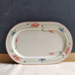 Vintage Villeroy Boch Florida Tray Floral Porcelain Serving Platter