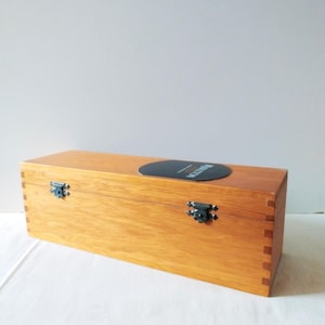 boîte de rangement de bouteilles vintage, caisse en bois de whisky irlandais Midleton 1996, articles de bar vintage