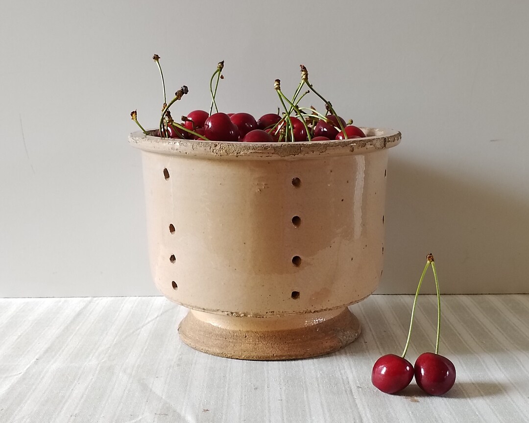 Large Cheese Drainer Mold, French Antique Footed Cheese Strainer Etsy