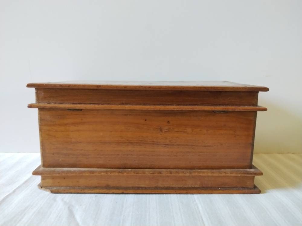 Rare Antique Jewelry Box With Secret Compartments Faux Books Etsy