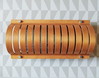 Vintage IKEA wall sconce STRIMMA, Scandinavian modern design wood lamp, 1990s MODEL V9907