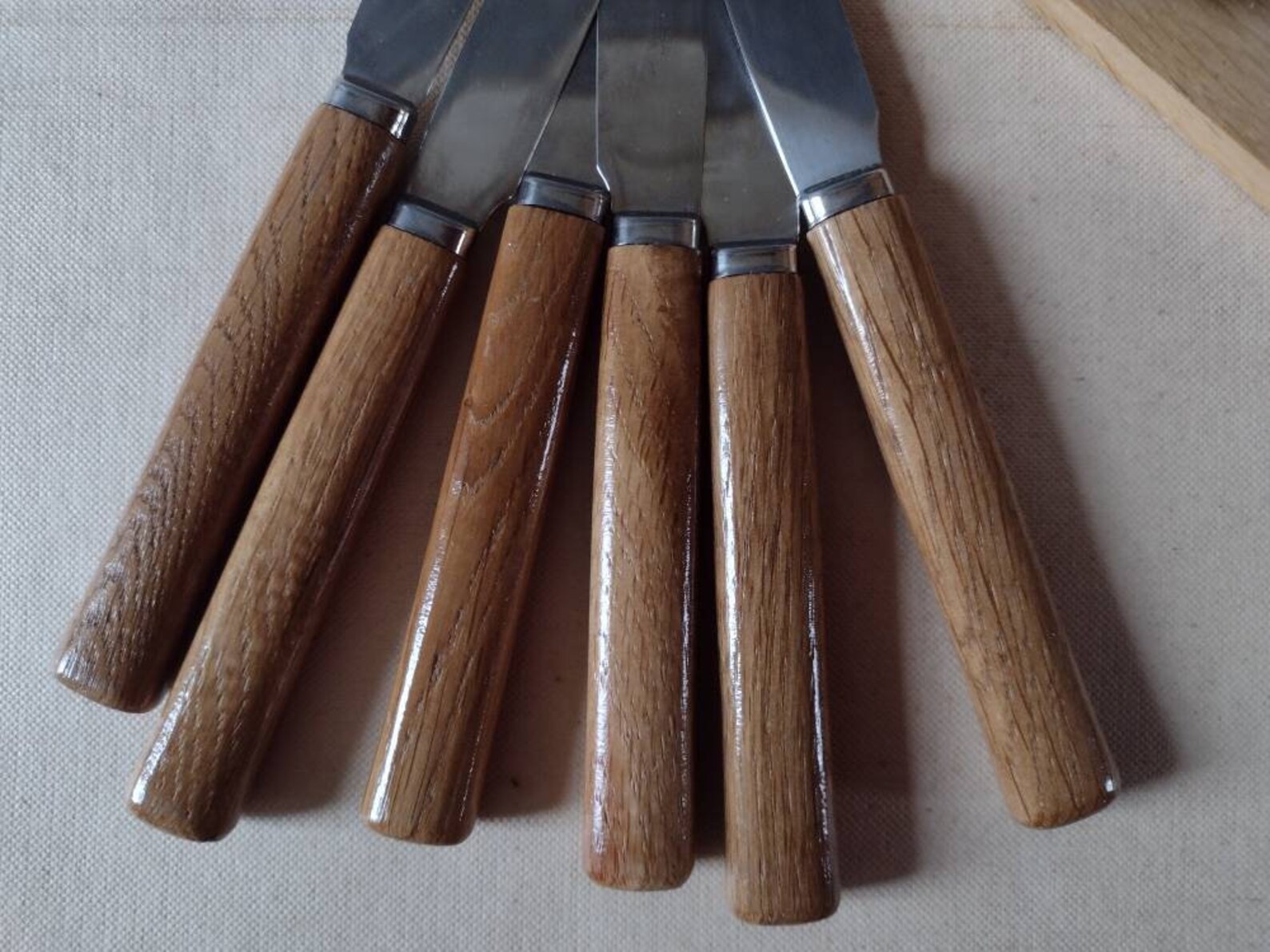 Vintage Swedish fruits knives set of 6 oak and stainless Etsy