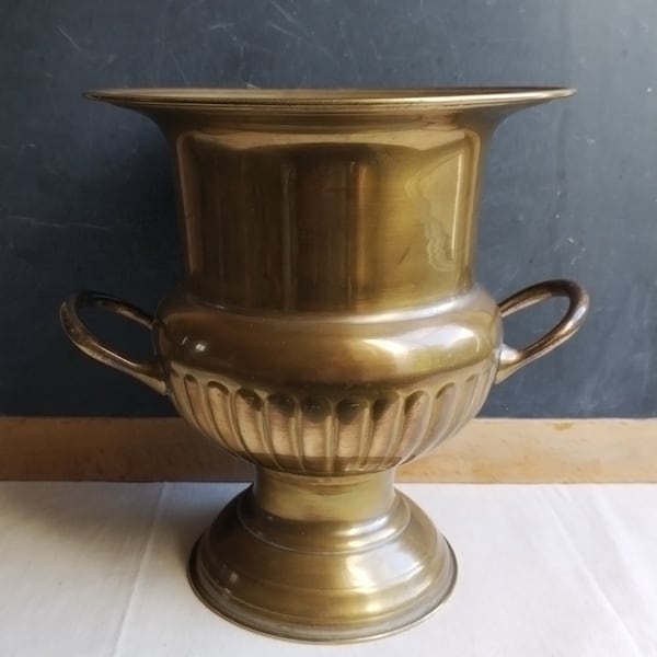 Vintage Champagne bucket, Medici urn ice bucket or vase, table centerpiece
