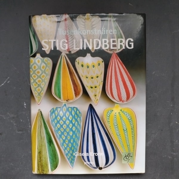 Stig Lindberg, vintage art book, Gustavsberg ceramics, Swedish design, Tusenkonstnären