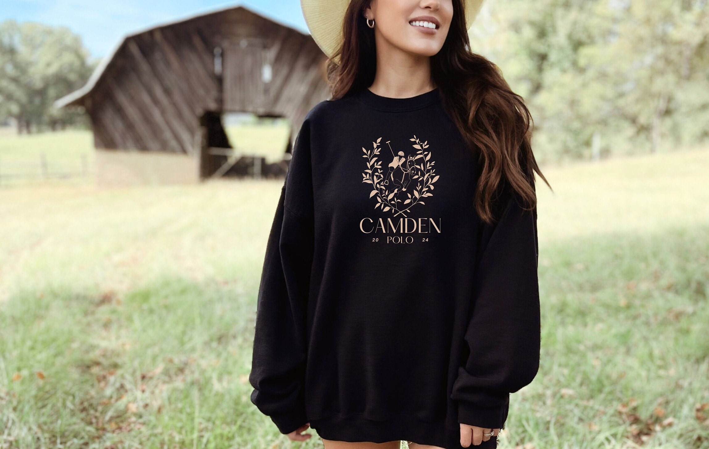 Sarasota  Adult Camden Crew Pullover with Embroidered Design