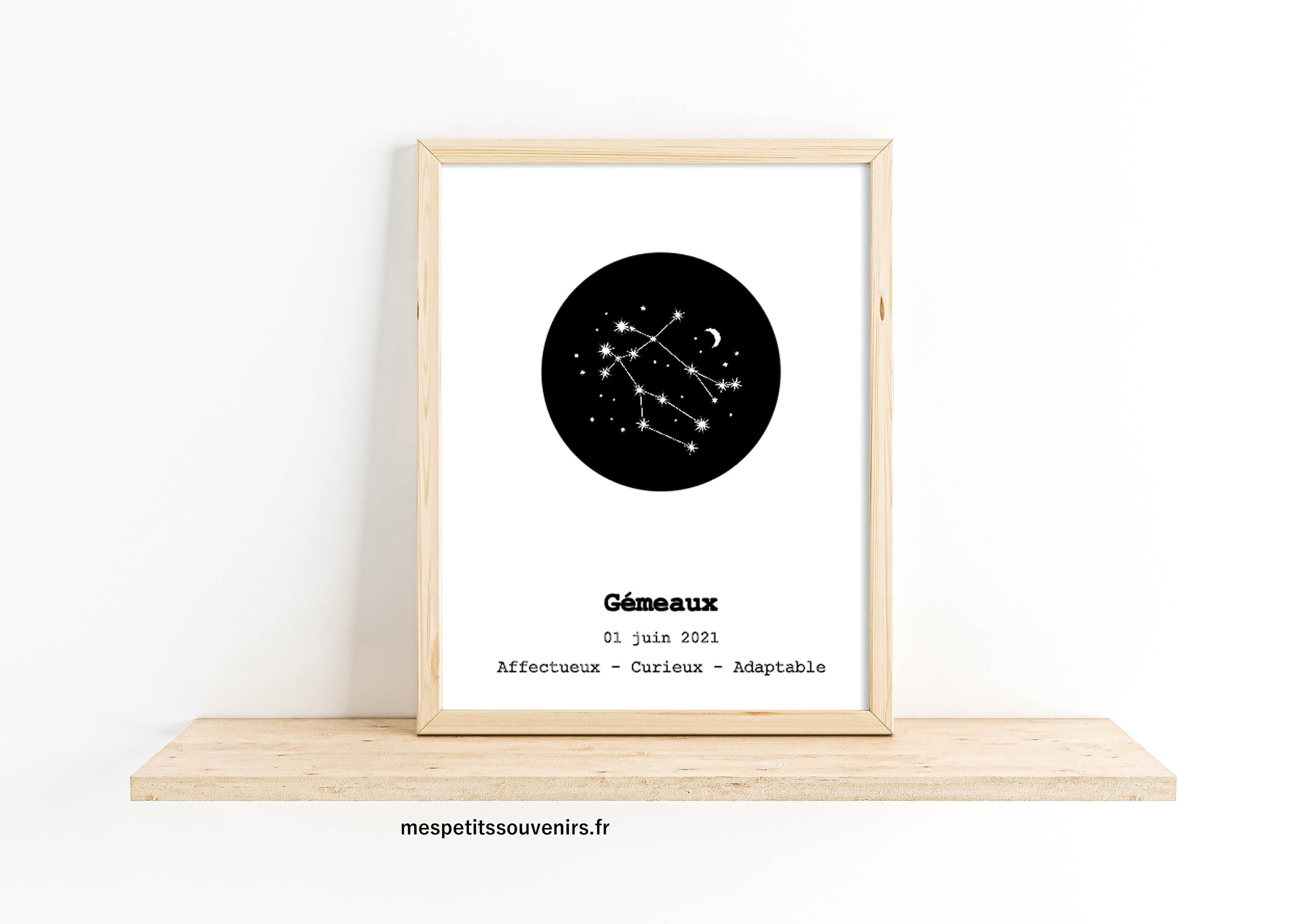 Affiche Personnalisée Signe Astrologique - Zodiac -Zodiaque