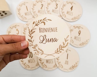 Cartes Etapes Bebe Etsy