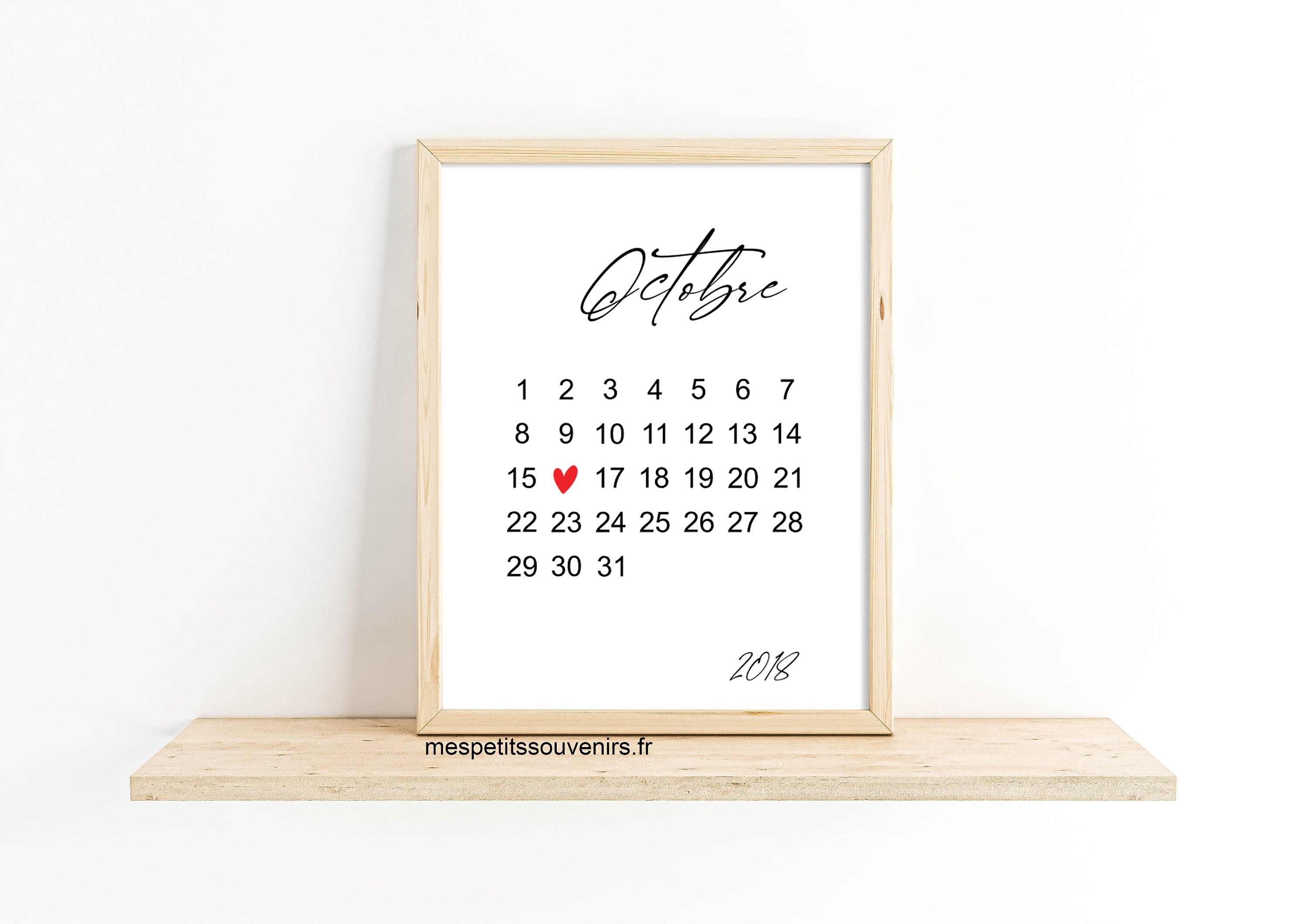 Affiche Personnalisée Calendrier Date Importante