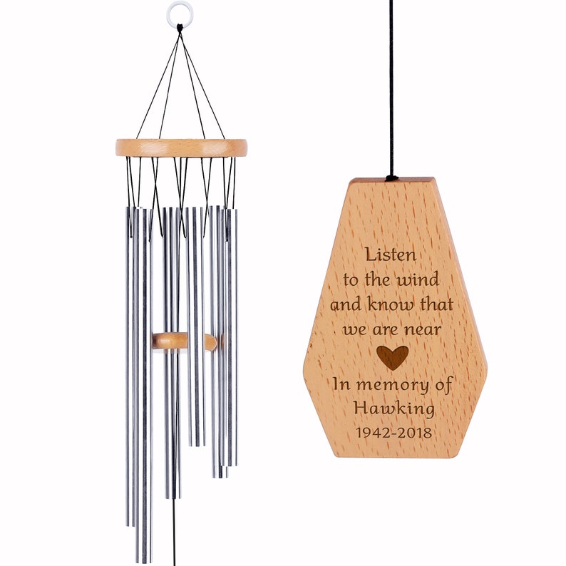 Personalized Sympathy Wind Chime Personalized Memorial Etsy
