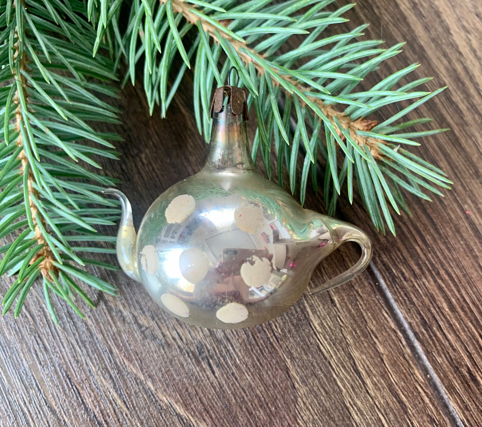 Teapot Antique Glass Christmas Ornaments Christmas Glass Etsy UK