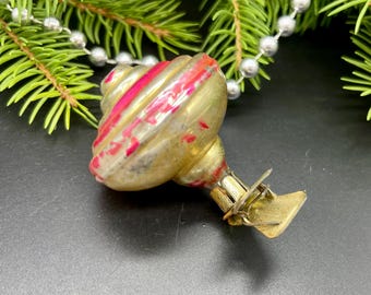 ヴィンテージ dzyga クリスマスガラスオーナメント、ヴィンテージ