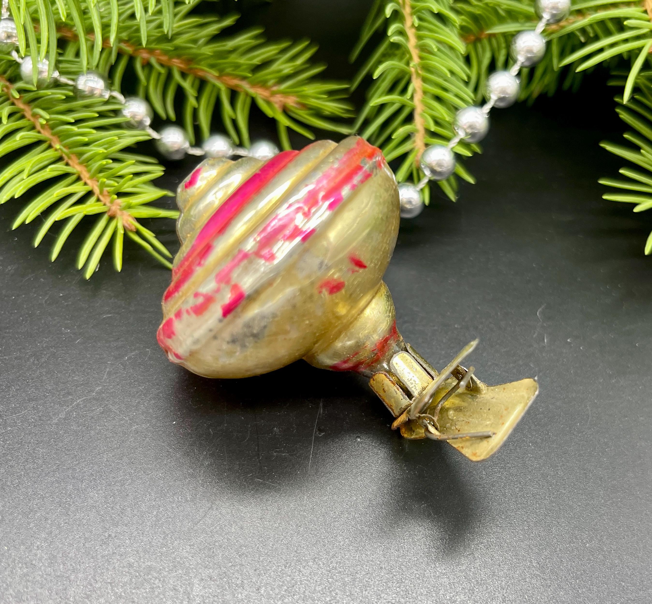 ヴィンテージ dzyga クリスマスガラスオーナメント、ヴィンテージ