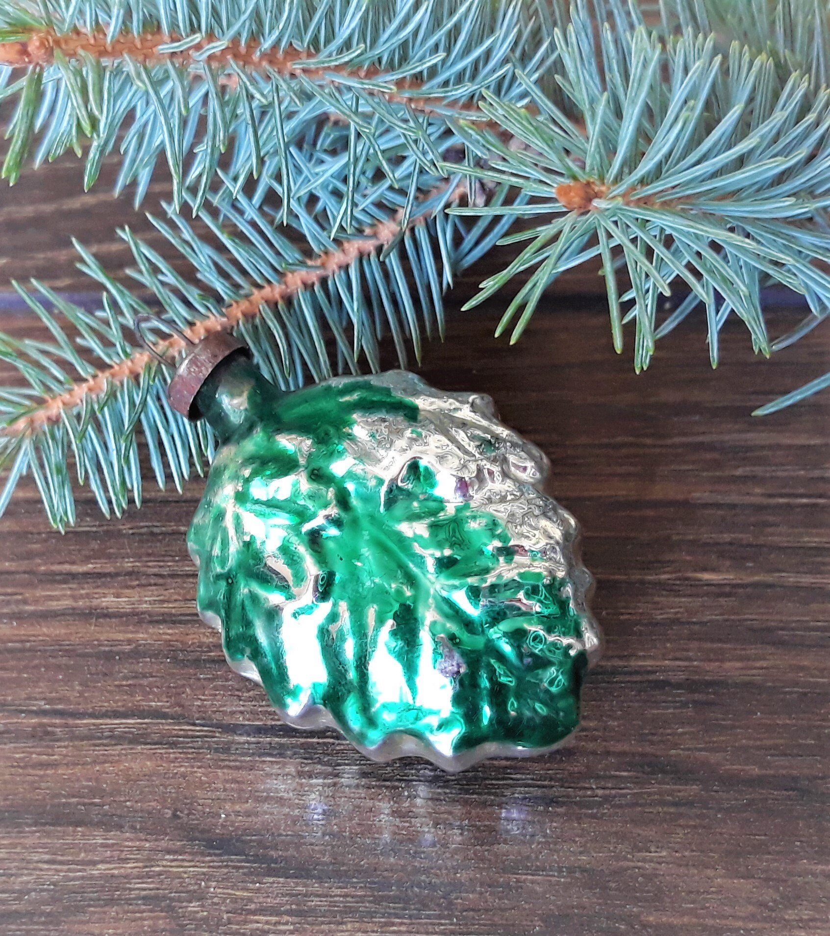 Acorns Antique Glass Christmas Ornaments Christmas Glass Etsy