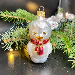 Bird Christmas glass ornaments, Blown Glass Christmas, Handmade Christmas glass ornament, Christmas decoration 2023