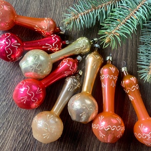 Conjunto de 8 enfeites de vidro de Natal, Natal vintage, Natal retrô, Natal dos anos 1970, Natal 2025, Ideias para presentes, Decoração de Natal, Decoração de inverno
