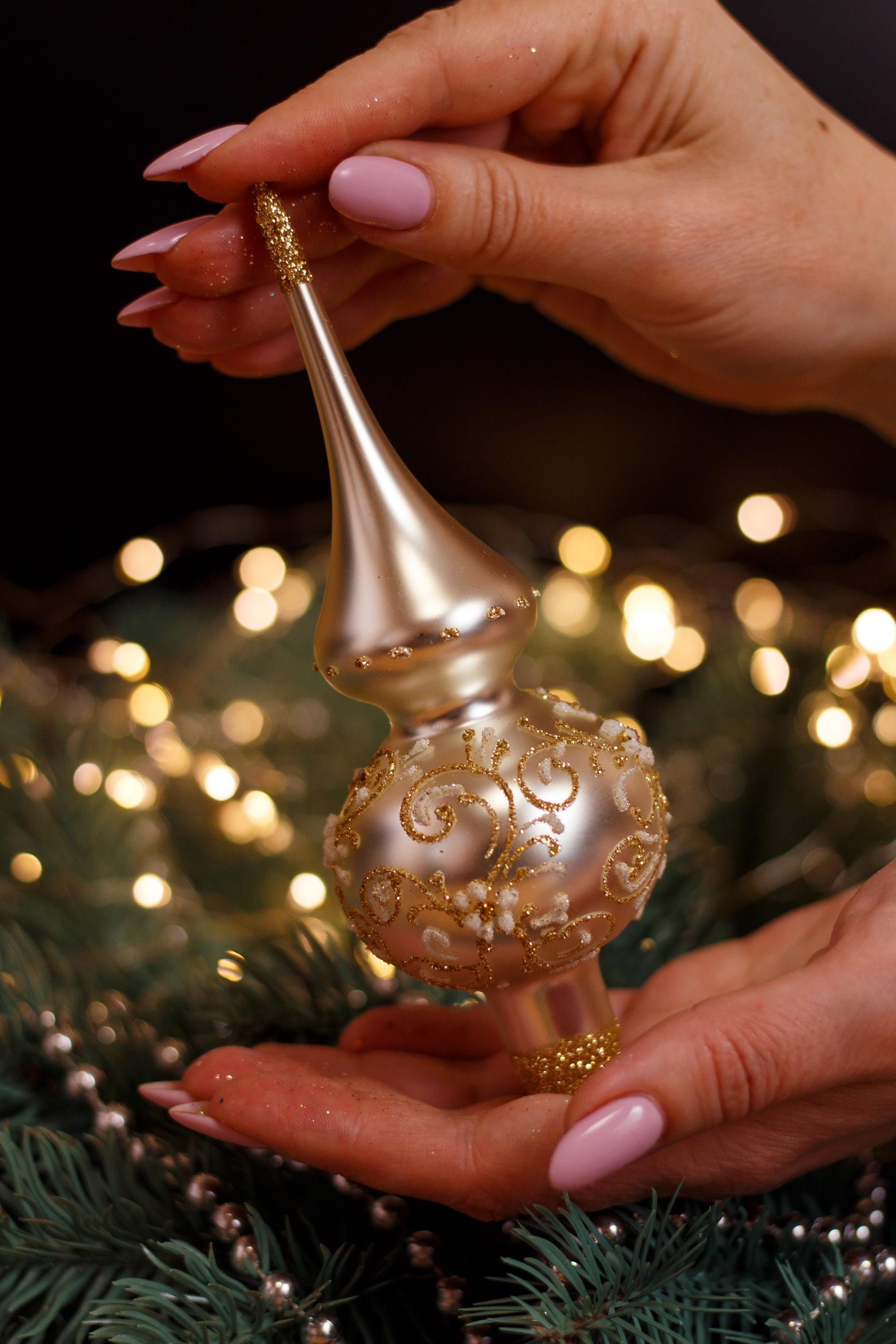 オールドポパイ オーナメント 飾り クリスマスガラスツリートッパー 18