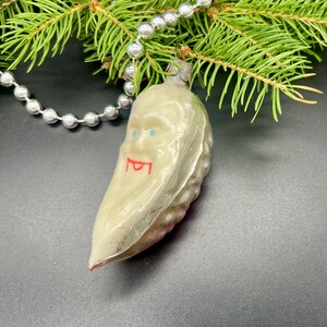 Vintage moon Christmas glass ornament , vintage christmas, Retro Christmas, 1950s christmas decoration, Gifts ideas, Holiday decor