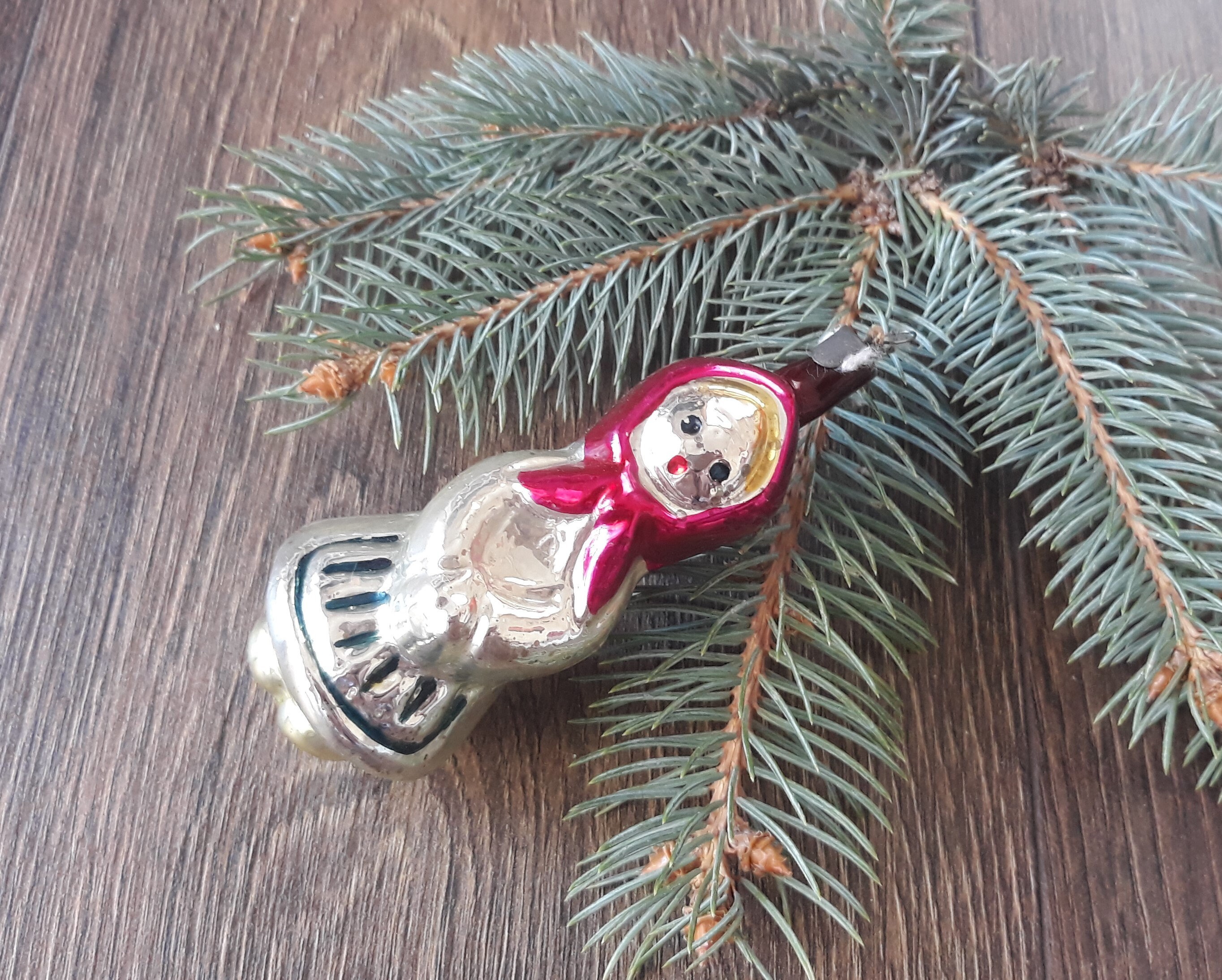 アンティークガラスのクリスマスオーナメント、クリスマスガラス