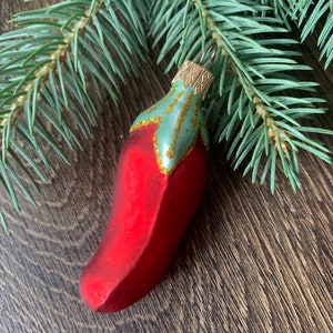 Pepper Christmas glass ornament  vintage christmas ornaments christmas tree decorations christmas gifts christmas tree christmas decor