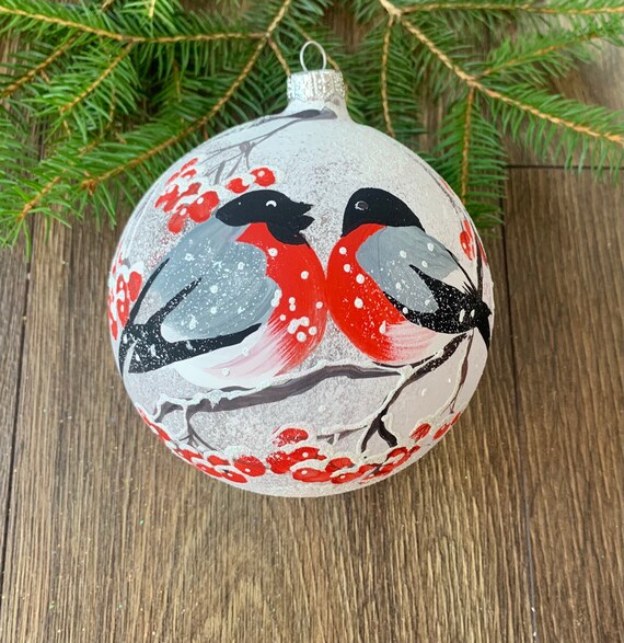 How to Paint on Glass Christmas Ornaments - Made By Barb- easy