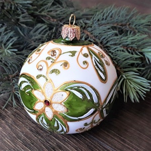 Hand-painted christmas glass ornaments,custom ornaments,Hand painted Christmas tree glass ornament ,Christmas decoration