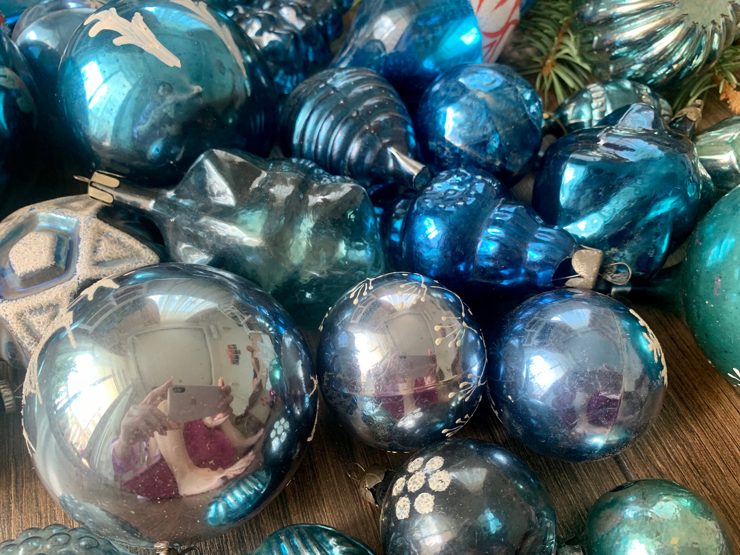 ✿ harumi様 ✿ ソビエト ガラスオーナメント 5点まとめ売り ✿ harumi様 ✿ ソビエト ガラスオーナメント 5点まとめ売り