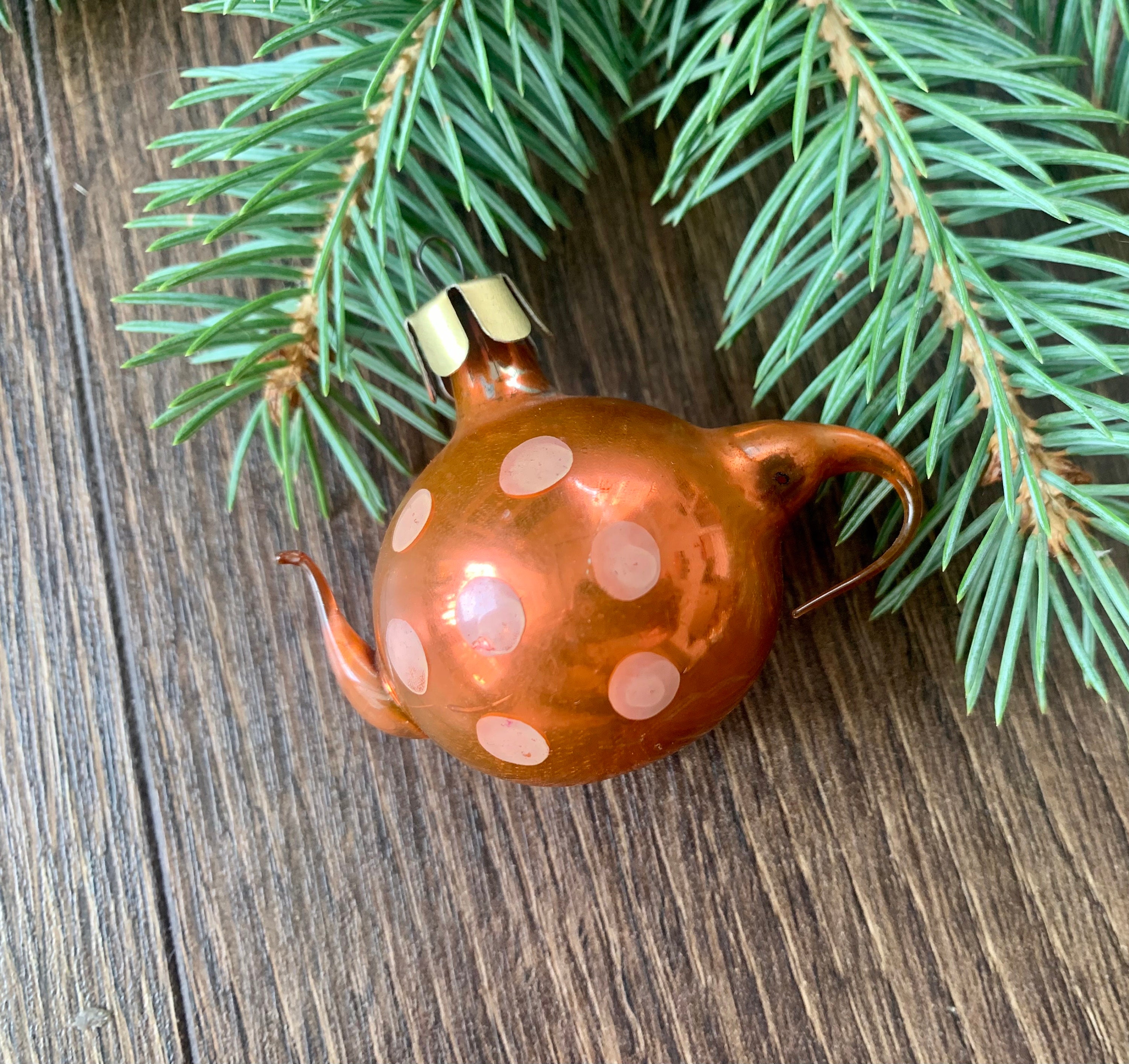 Teapot Antique glass Christmas ornaments Christmas glass Etsy