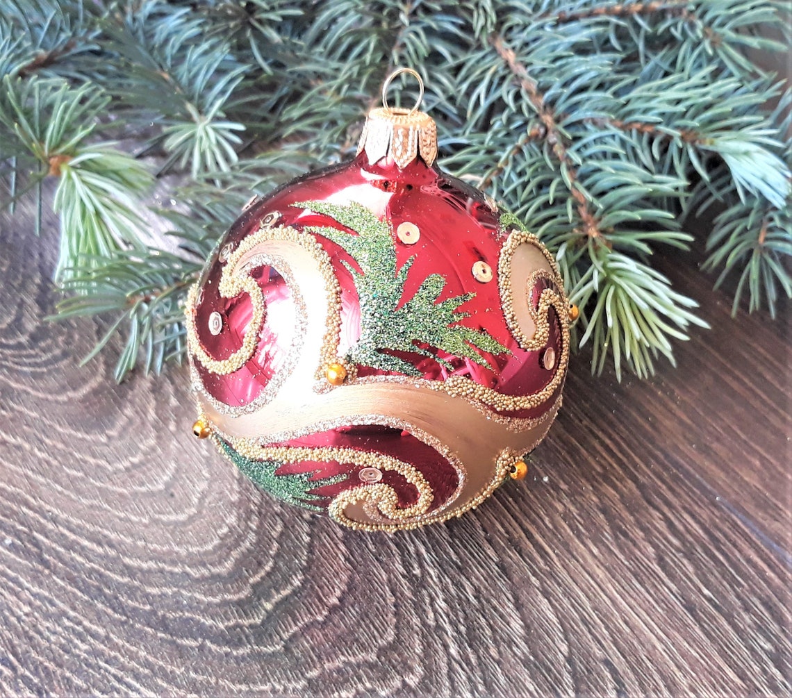 Handpainted Christmas Glass Ornamentscustom Ornamentshand Etsy UK