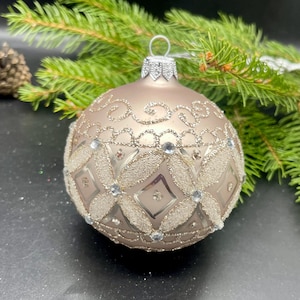 Cacao Hand-painted christmas glass ornaments,custom ornaments,Hand painted Christmas tree glass ornament, Christmas decoration 2024
