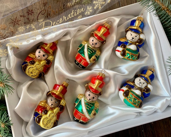 A ソビエト ヴィンテージ ミニガラスオーナメントセット アンティーク　 37個 A ソビエト ヴィンテージ ミニガラスオーナメントセット アンティーク