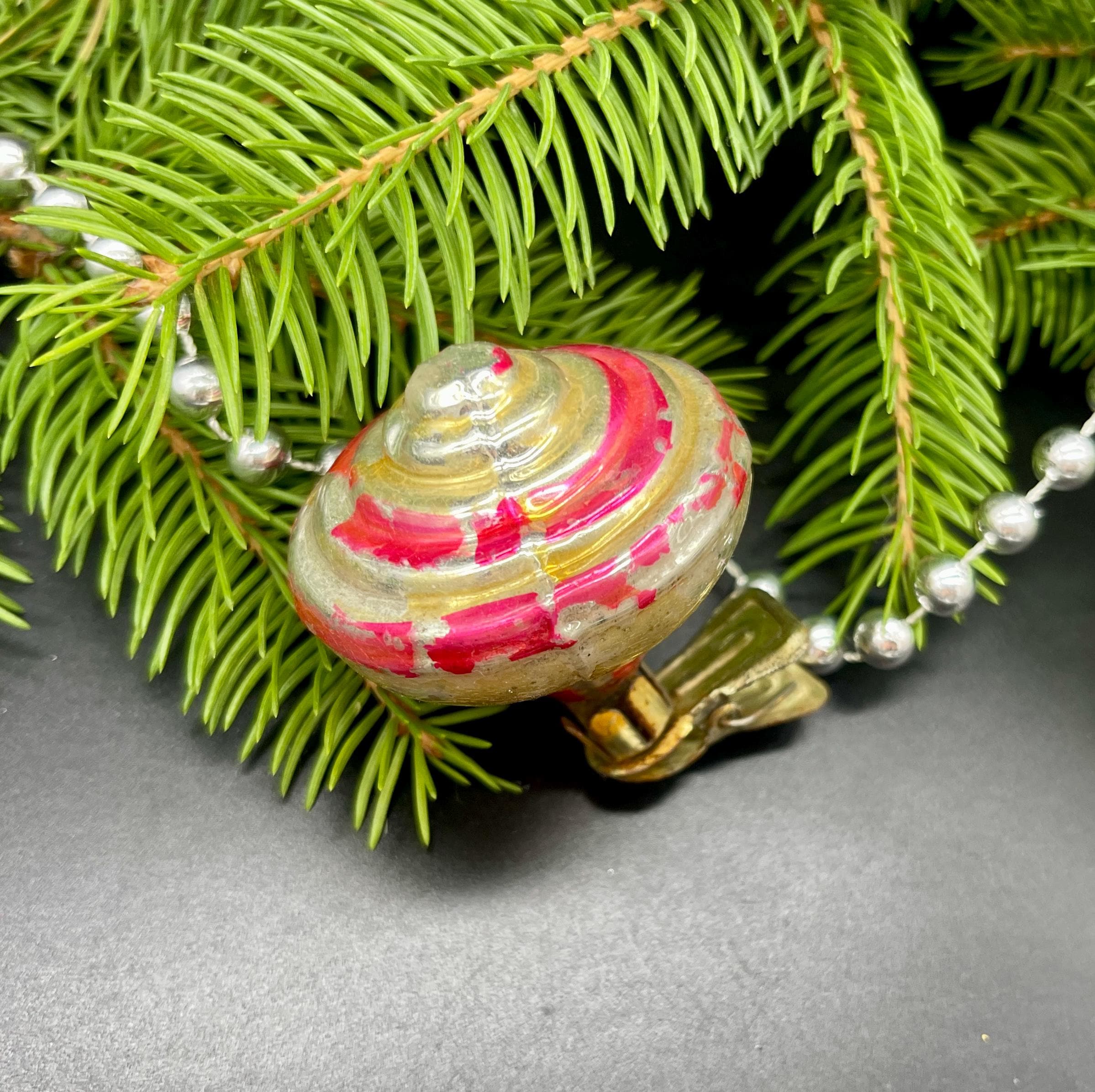 ヴィンテージ dzyga クリスマスガラスオーナメント、ヴィンテージ